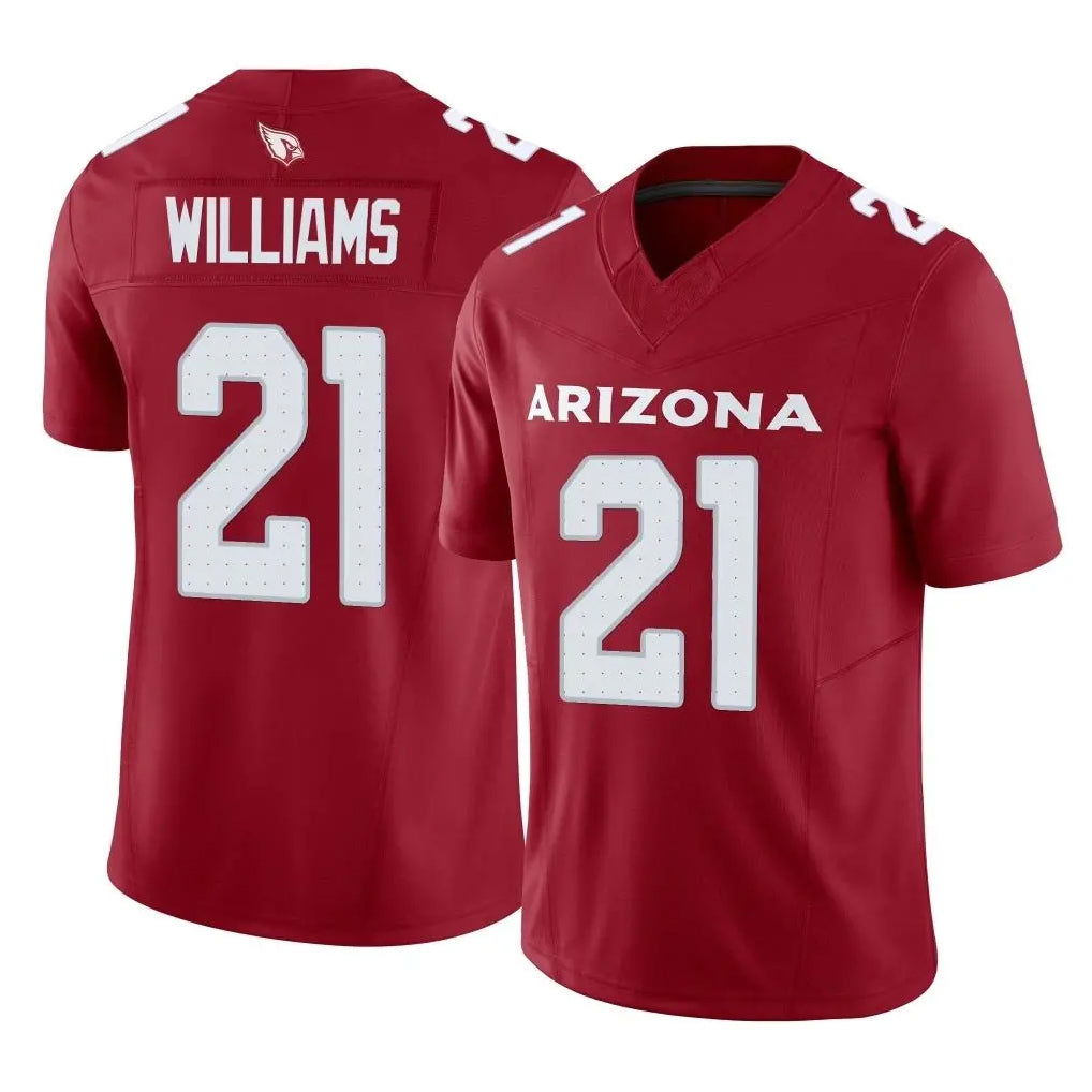 A.Cardinals #21 Garrett Williams Player Cardinal Vapor F.U.S.E. Limited Home Game STECN Stitched Jerseys