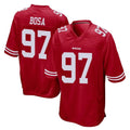 SF.49ers #97 Nick Bosa Player Red Home Game STECN Stitched Jerseys