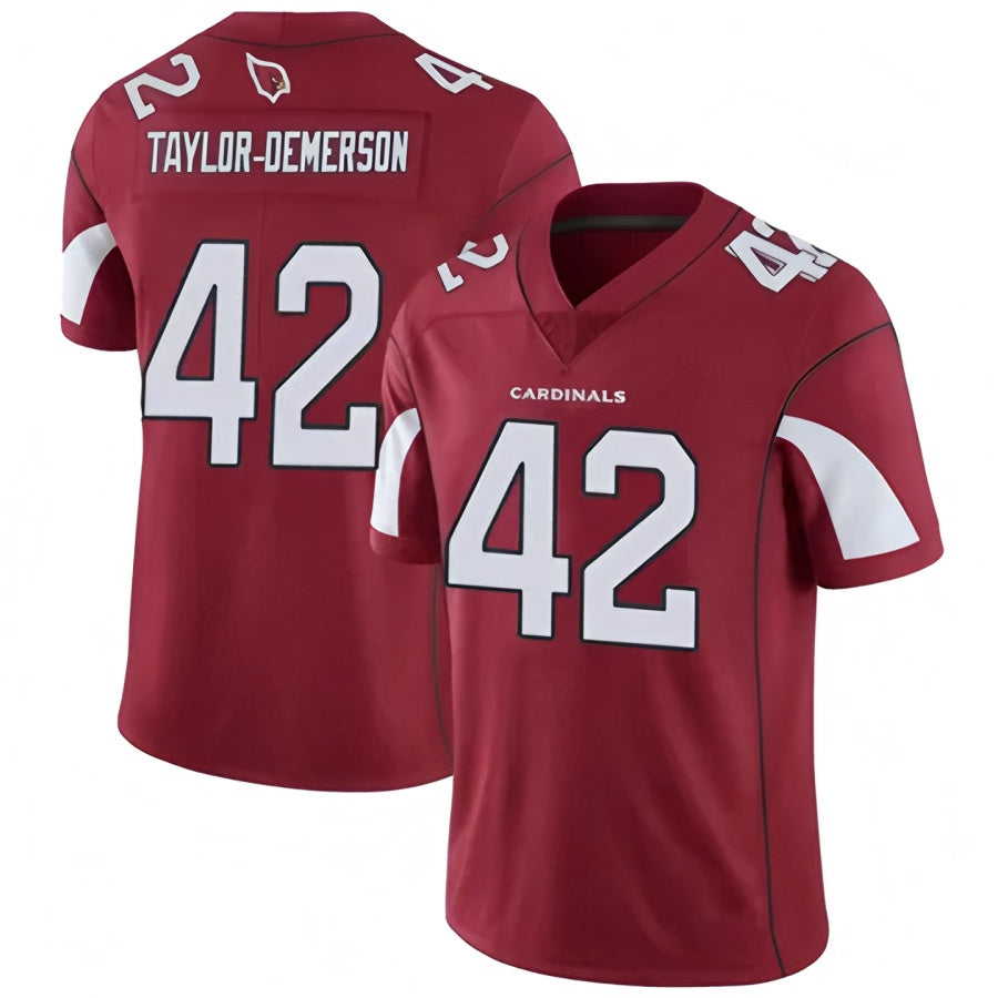 A.Cardinals #42 Dadrion Taylor-Demerson Player Red Limited STECN Stitched Jerseys