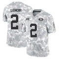 SF.49ers #2 Deommodore Lenoir Player Arctic Camo Limited Salute To Service Home Game STECN Stitched Jerseys