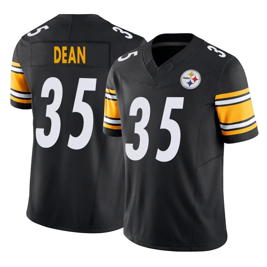 P.Steelers #35 Jamel Dean Player Black Limited Vapor F.U.S.E. Home Game STECN Stitched Jerseys