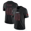 A.Cardinals #40 Pat Tillman Player Black Impact Limited Home Game STECN Stitched Jerseys