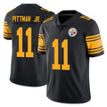 P.Steelers #11 Michael Pittman Jr. Player Black Limited Color Rush Home Game STECN Stitched Jerseys