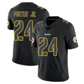 P.Steelers #24 Joey Porter Jr. Player Black Impact Limited Home Game STECN Stitched Jerseys