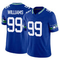 S.Seahawks #99 Leonard Williams Player Royal Limited Throwback Vapor F.U.S.E. Home Game STECN Stitched Jerseys