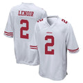SF.49ers #2 Deommodore Lenoir Player White Home Game STECN Stitched Jerseys