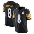 P.Steelers #8 Aaron Rodgers Player Black Limited Vapor Untouchable Home Game STECN Stitched Jerseys
