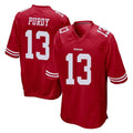 SF.49ers #13 Brock Purdy Player Red Home Game STECN Stitched Jerseys