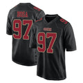 SF.49ers #97 Nick Bosa Player Black Fashion Home Game STECN Stitched Jerseys