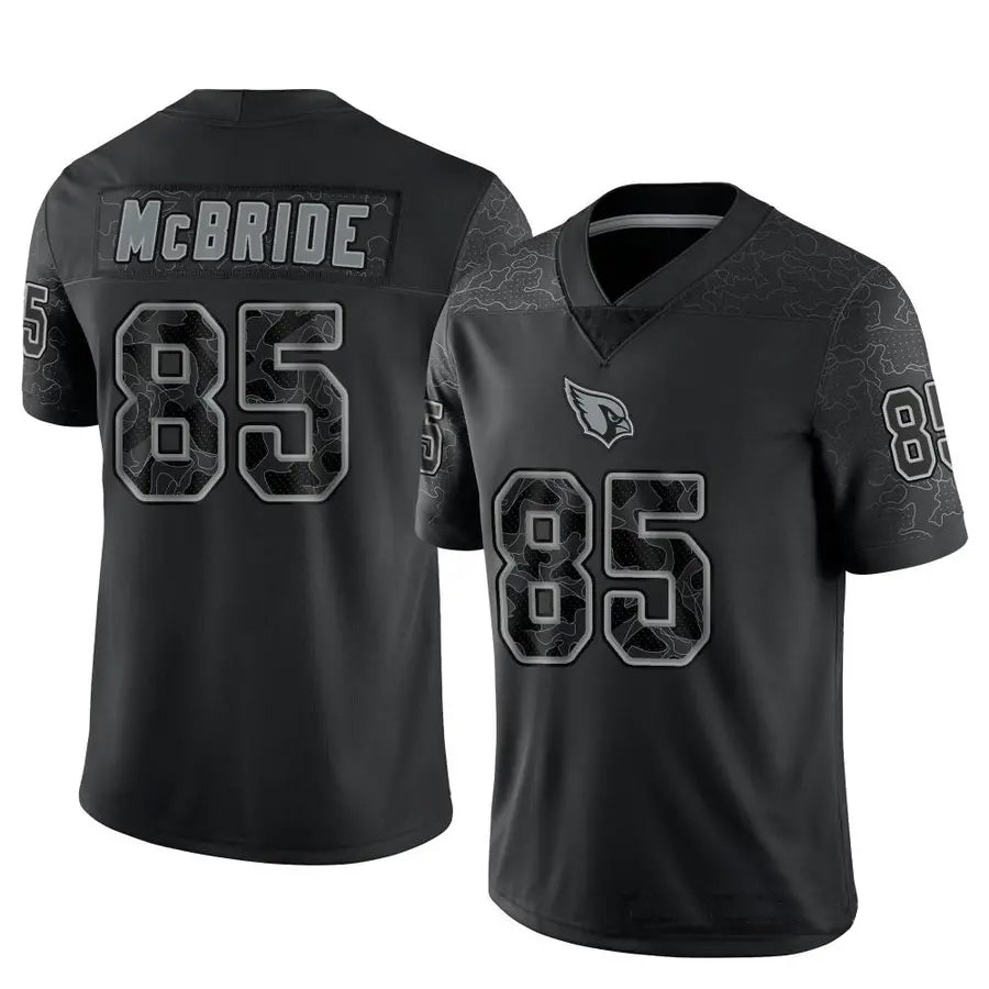 A.Cardinals #85 Trey McBride Player Black RFLCTV Limited STECN Stitched Jerseys