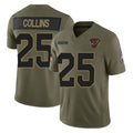 A.Cardinals #25 Zaven Collins Player Olive Salute To Service Limited Home Game STECN Stitched Jerseys