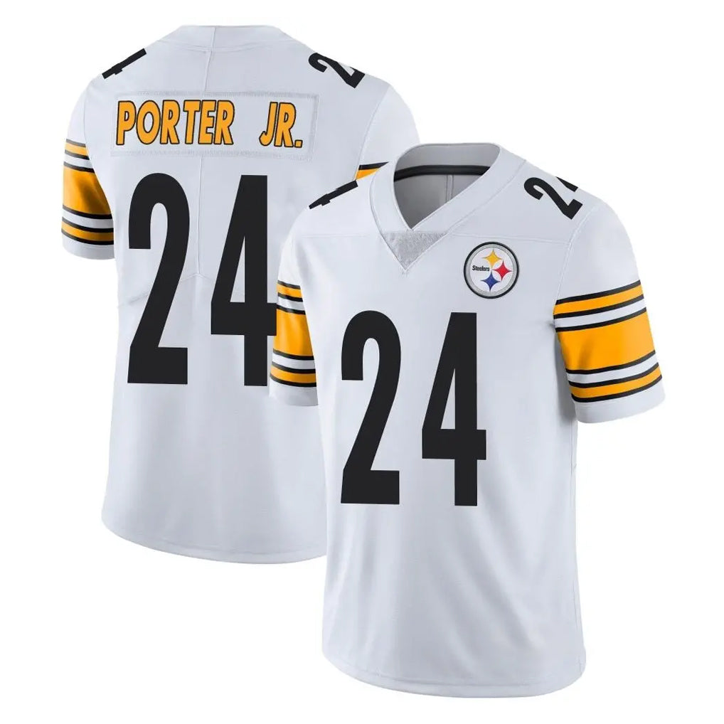 P.Steelers #24 Joey Porter Jr. Player White Limited Vapor Untouchable Home Game STECN Stitched Jerseys