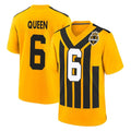 P.Steelers #6 Patrick Queen Player Gold Limited 1933 Throwback Home Game STECN Stitched Jerseys