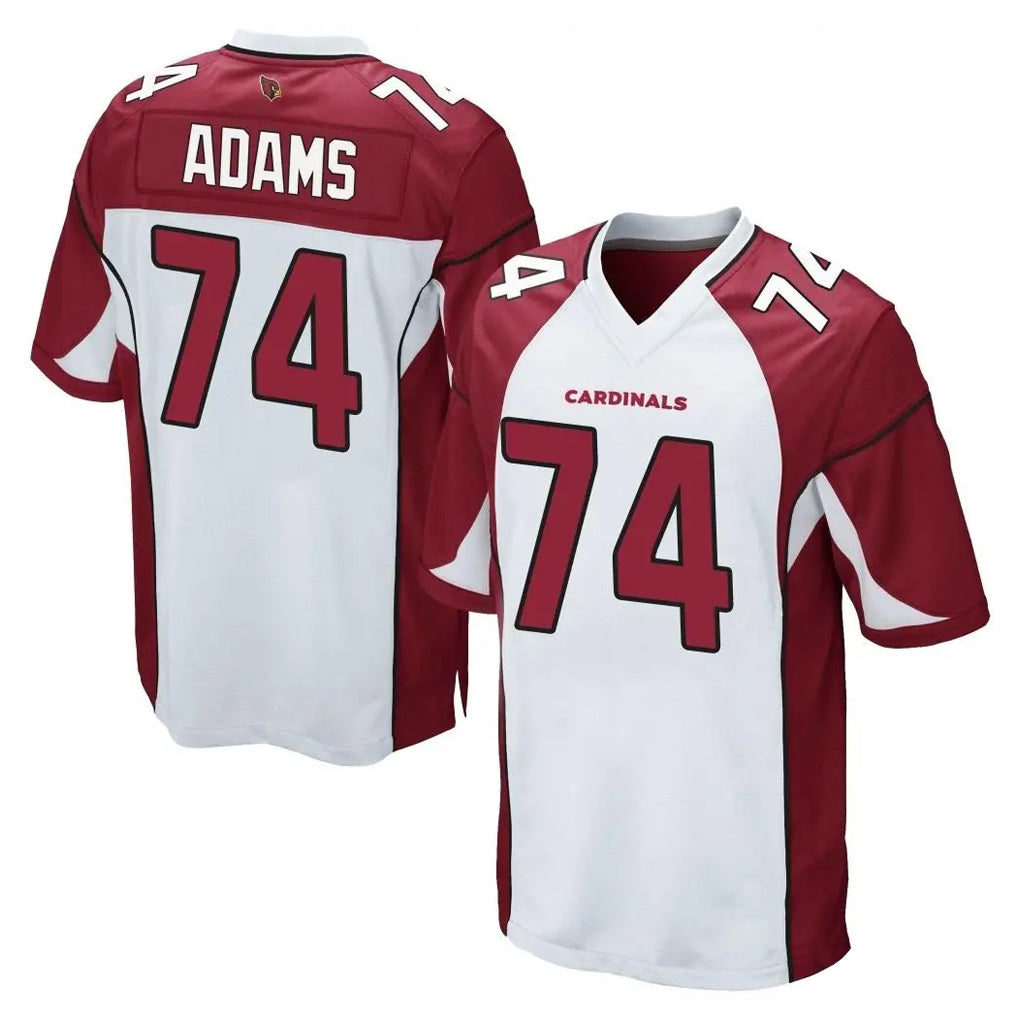 A.Cardinals #74 Isaiah Adams Player White Cardinal Home Game STECN Stitched Jerseys