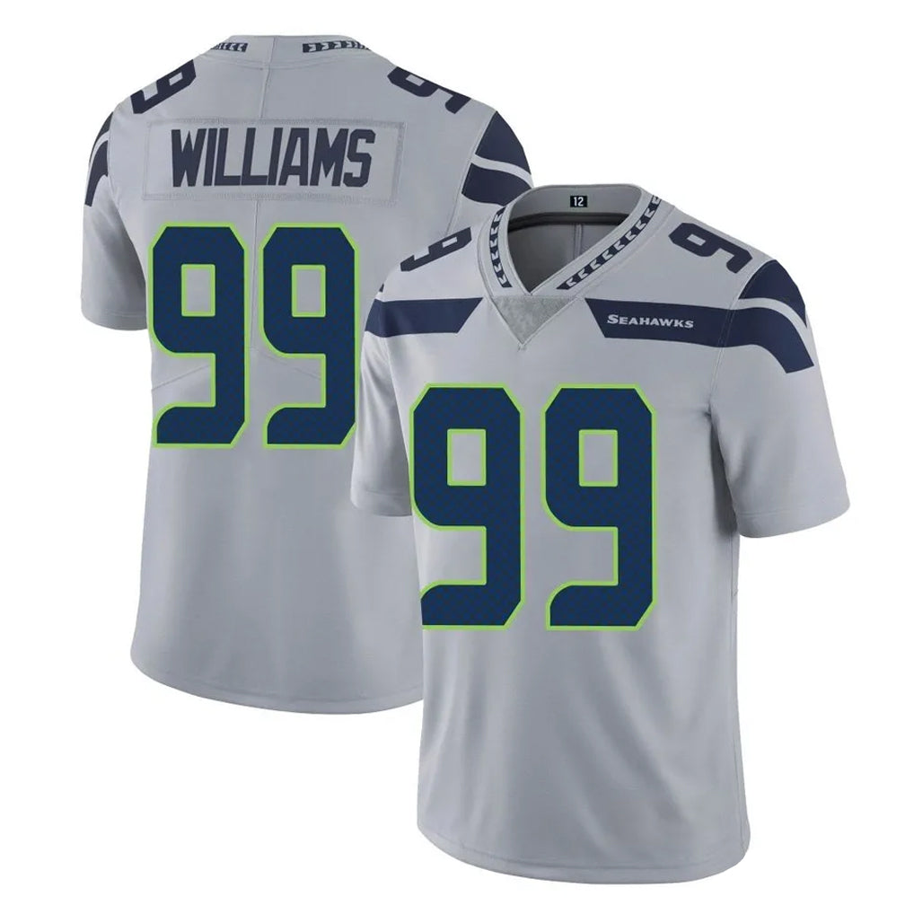 S.Seahawks #99 Leonard Williams Player Gray Limited Vapor Untouchable Home Game STECN Stitched Jerseys