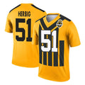 P.Steelers #51 Nick Herbig Player Gold Legend Limited 1933 Throwback Performance Home Game STECN Stitched Jerseys