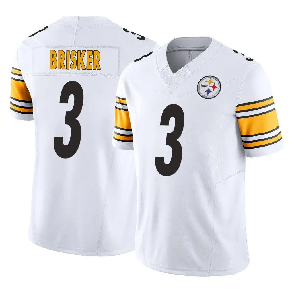 P.Steelers #3 Jaquan Brisker Player White Limited Vapor F.U.S.E. Home Game STECN Stitched Jerseys