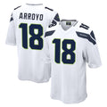S.Seahawks #18 Elijah Arroyo Player White Home Game STECN Stitched Jerseys