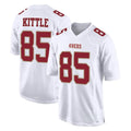 SF.49ers #85 George Kittle Player White Fashion Home Game STECN Stitched Jerseys