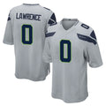 S.Seahawks #0 DeMarcus Lawrence Player Gray Home Game STECN Stitched Jerseys