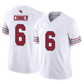 A.Cardinals #6 James Conner Player White Vapor F.U.S.E. Limited Home Game STECN Stitched Jerseys