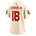 A.Cardinals #18 Marvin Harrison Jr. Player Cream Rivalries Collection Game STECN Stitched Jerseys
