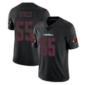 A.Cardinals #55 Dante Stills Player Black Impact Limited Home Game STECN Stitched Jerseys