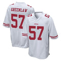 SF.49ers #57 Dre Greenlaw Player White Home Game STECN Stitched Jerseys