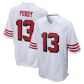 SF.49ers #13 Brock Purdy Player White Limited Alternate Home Game STECN Stitched Jerseys