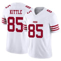 SF.49ers #85 George Kittle Player White Limited Vapor F.U.S.E. Home Game STECN Stitched Jerseys