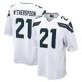 S.Seahawks #21 Devon Witherspoon Player White Home Game STECN Stitched Jerseys