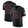 SF.49ers #15 De'Zhaun Stribling Player Black Impact Limited Home Game STECN Stitched Jerseys