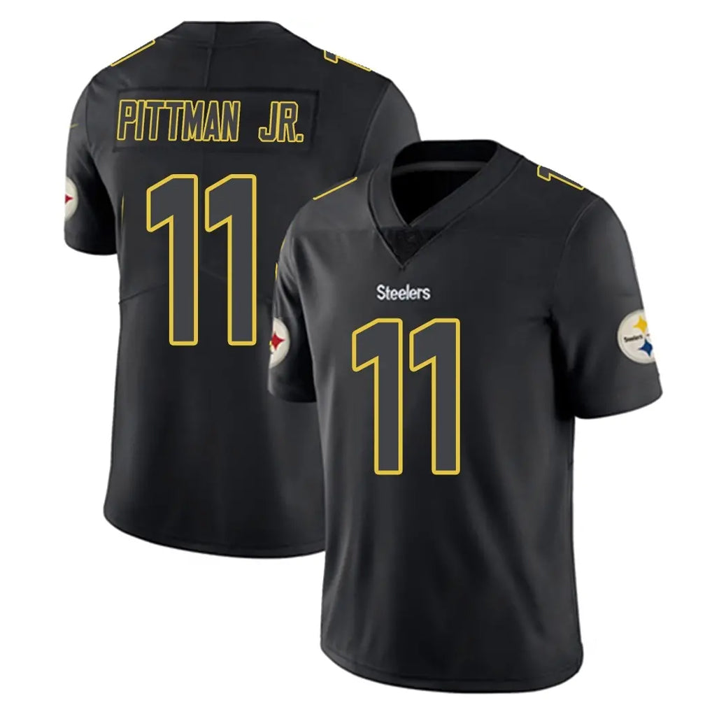P.Steelers #11 Michael Pittman Jr. Player Black Impact Limited Home Game STECN Stitched Jerseys