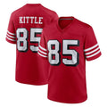 SF.49ers #85 George Kittle Player Red Limited Alternate Home Game STECN Stitched Jerseys