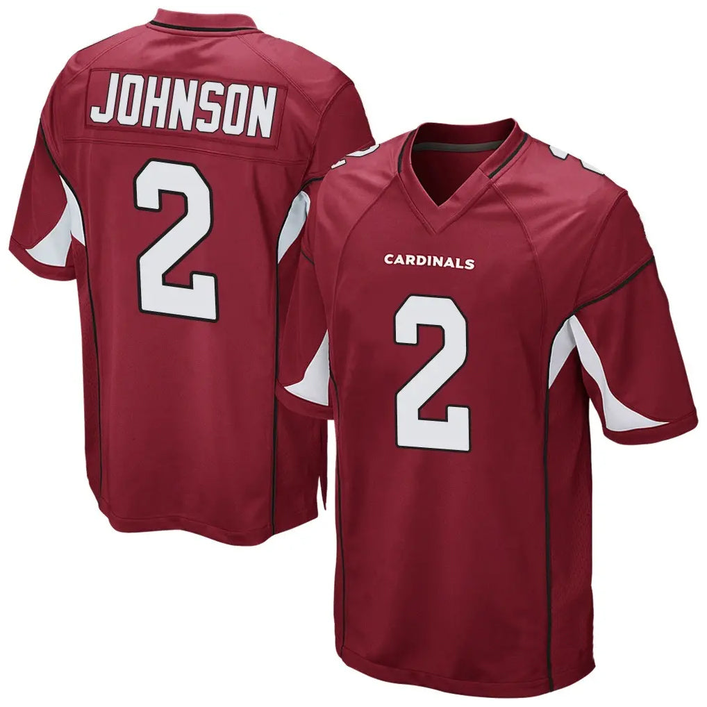 A.Cardinals #2 Will Johnson Player Cardinal Home Game STECN Stitched Jerseys