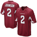 A.Cardinals #2 Will Johnson Player Cardinal Home Game STECN Stitched Jerseys