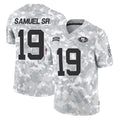 SF.49ers #19 Deebo Samuel Sr. Player Arctic Camo Limited Salute To Service Home Game STECN Stitched Jerseys