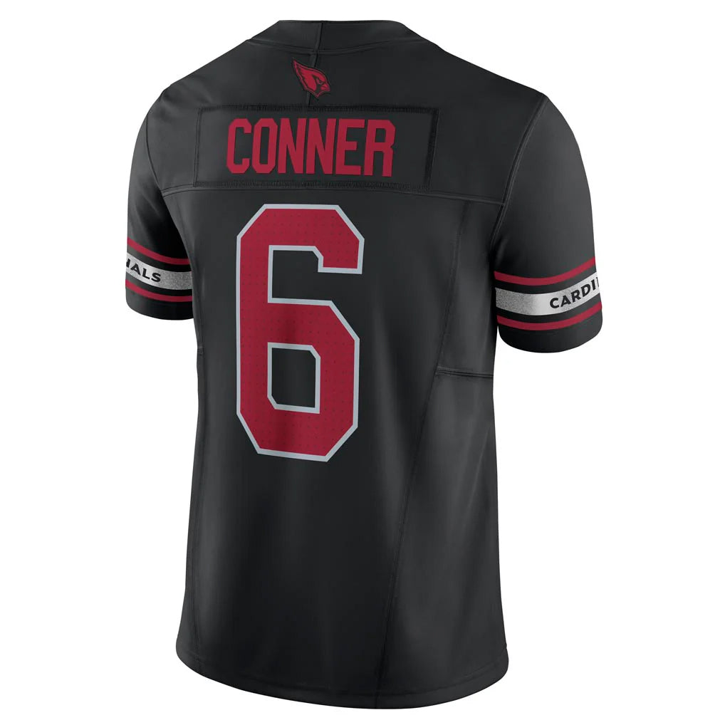 A.Cardinals #6 James Conner Player Black Vapor F.U.S.E. Limited STECN Stitched Jerseys