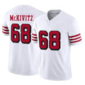 SF.49ers #68 Colton McKivitz Player White Limited Alternate Vapor F.U.S.E. Home Game STECN Stitched Jerseys