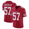 SF.49ers #57 Dre Greenlaw Player Red Limited Vapor Untouchable Home Game STECN Stitched Jerseys