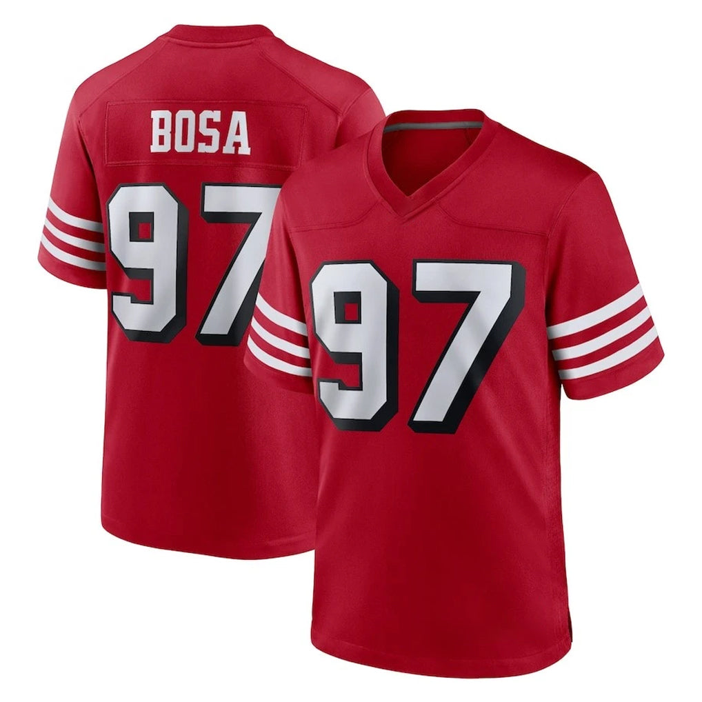 SF.49ers #97 Nick Bosa Player Red Limited Alternate Home Game STECN Stitched Jerseys