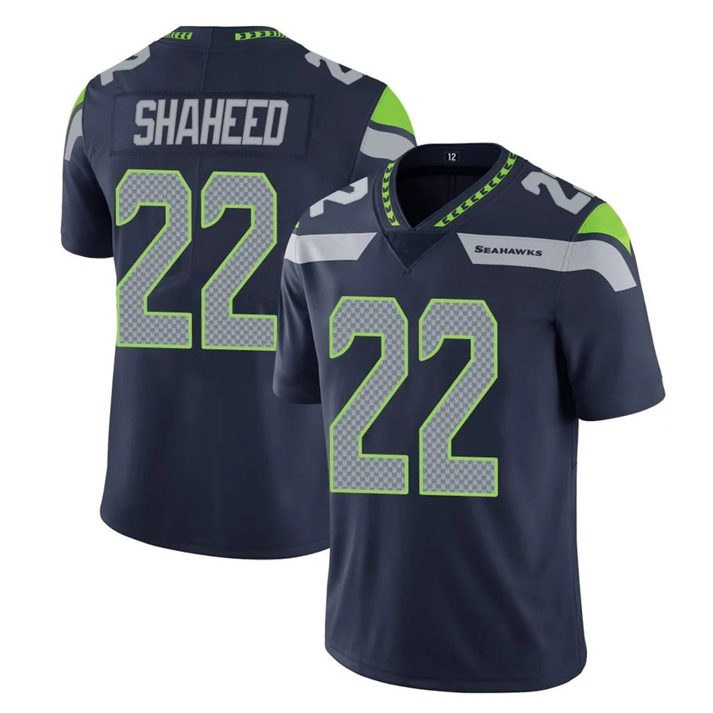 S.Seahawks #22 Rashid Shaheed Player Navy Limited Vapor Untouchable Home Game STECN Stitched Jerseys