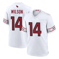 A.Cardinals #14 Michael Wilson Player White Home Game STECN Stitched Jerseys