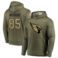 A.Cardinals #85 Trey McBride Player Olive Salute to Service Limited Hoodies STECN Stitched Jerseys