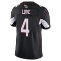 A.Cardinals #4 Jeremiyah Love Player Black Vapor Limited Home Game STECN Stitched Jerseys