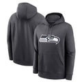 S.Seahawks ## Seahawks Blank Player Gray LOGO Pullover Hoodies Game STECN Stitched Jerseys
